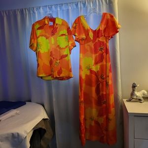 Hawaiian couple- matching costume great for HALLOWEEN!